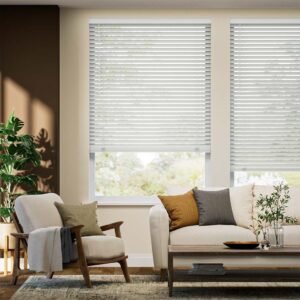 2” Cordless Faux Wood Horizontal Blinds