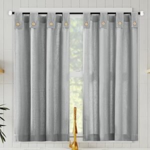 Archaeo Cotton Blend Button Curtain