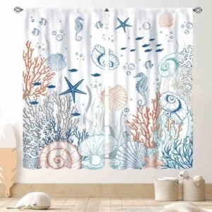 Beach Theme Nautical Sea Curtains