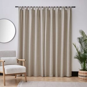 Bondi Unlined Tab Top Curtains