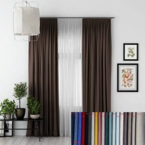 Brazio velvet noise reducing curtains – thermal insulation material