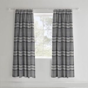 Catherine Lansfield Kelso Check Curtains