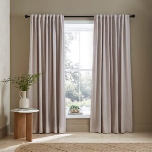 Chambray Microfibre Tab Top Curtains