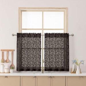 Chyhomenyc Chocolate Sheer Curtains