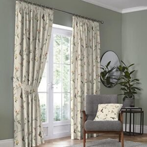 Dreams & Drapes - Natural Floral & Bird Curtains