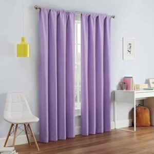 Eclipse Modern Blackout Thermal Rod Pocket Window Curtain