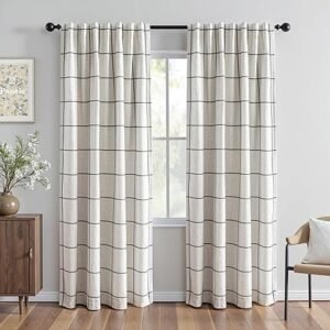 Elrene Home Fashions Brighton Windowpane Curtain