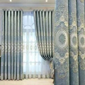 European Embroidered Curtain Shading