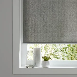 Iggy Corded Grey Plain Daylight Roller Blind
