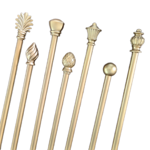 Luxury Modern Double Curtain Rod Extendable Resin