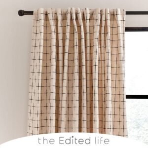 Nomadic Check Unlined Hidden Tab Top Curtains