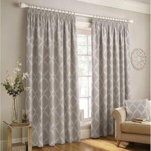 Paoletti Contemporary Olivia Pencil Pleat Curtains