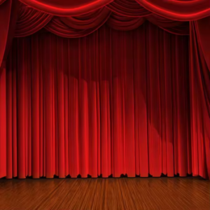 Polyester Velvet Flame Retardant Fabric for Theatre Stage Decoration Curtains