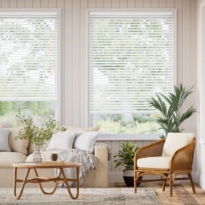 SWave Cordless Faux Wood Blinds