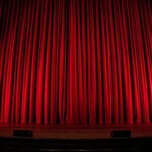 Theater stage Curtains Flame