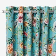 Bella Heron Turquoise Curtains - Image 4