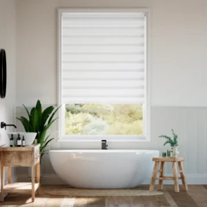 Enjoy Bright White Zebra Blinds