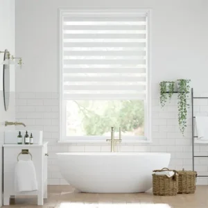 Enjoy Soft White Zebra Blinds