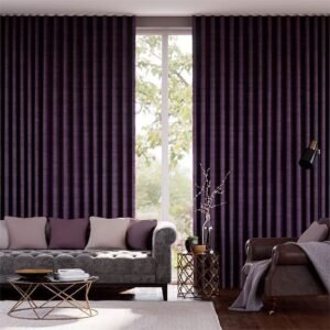 Plush Chenille Amethyst Curtains