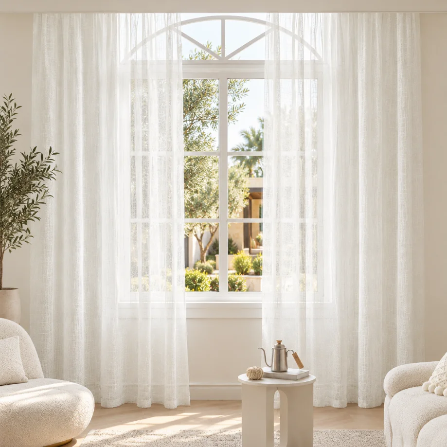 Ivory Sheer Fabric
